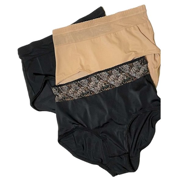 Rhonda Shear 3-pack Briefs with Mesh Inset 779-766 2X - Picture 3 of 5